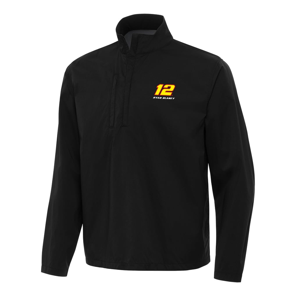  Ryan Blaney Antigua Brisk Quarter-Zip Pullover Jacket - Black